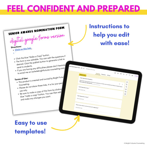 Senior Awards Nomination Form - High School Counseling Office and Data Tools