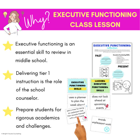 Executive Functioning Lesson Plans for Middle School Study Skills & Counseling