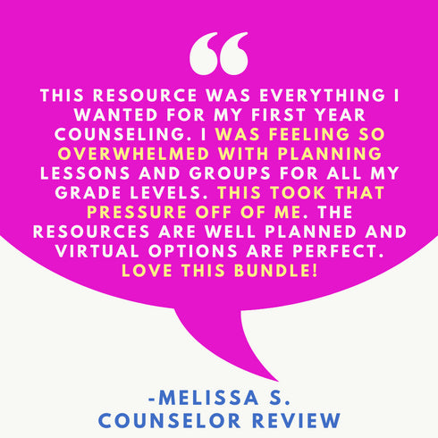 School Counseling Activities for the Year - Elementary Counseling Curriculum Map