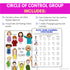 Circle of Control School Counseling Group -Anxiety Circle of Control Activities
