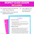 Respect Activities for Middle School - Respect SEL and School Counseling Lesson