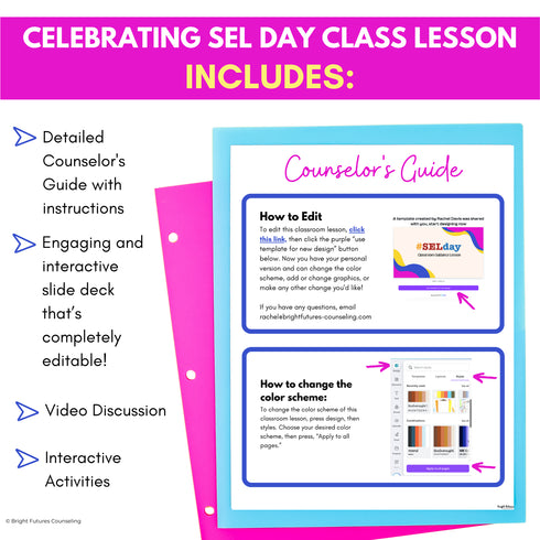 SEL Day Lesson- ASCA Awareness School Counseling Lesson