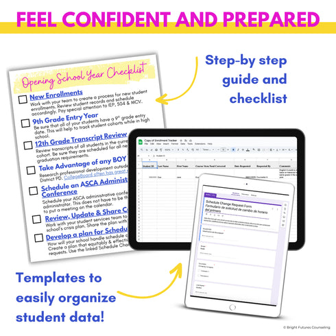 High School Counseling Opening School Year Checklist for High School Counselors