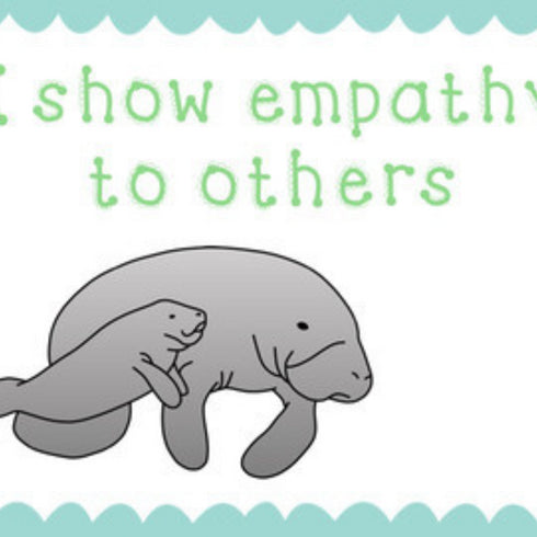 Mindful Manatee Mantras Classroom Posters Counseling Office and Classroom Decor
