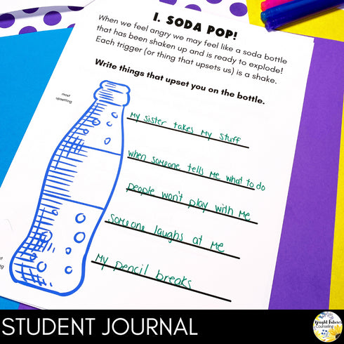 Anger Management Individual Counseling Curriculum + Data Tracking Tools