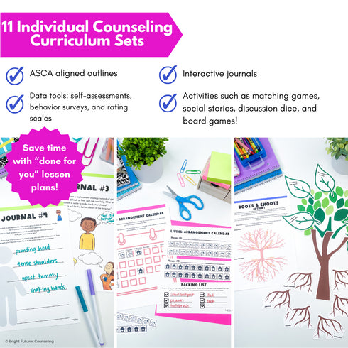Individual Counseling Curriculum Bundle - 11 Individual Counseling Curricula