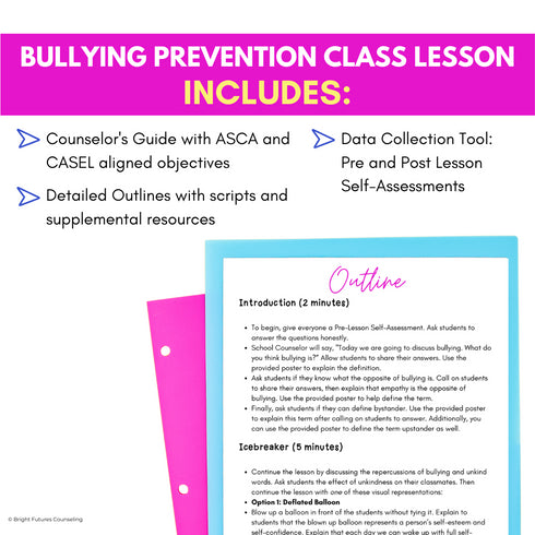 Bullying Prevention Lesson for Middle School Counseling