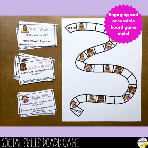 Social Skills Board Game with Digital Version