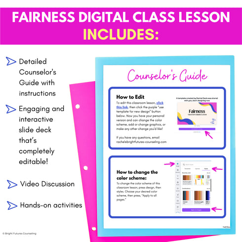 Fairness Activities and School Counseling Lesson on Equality