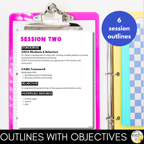 Cyberbullying & Cyber Safety Middle School Counseling Group and Activities