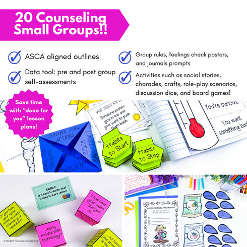 School Counseling Curriculum: 20 Research-based and Ready to Use Small Groups