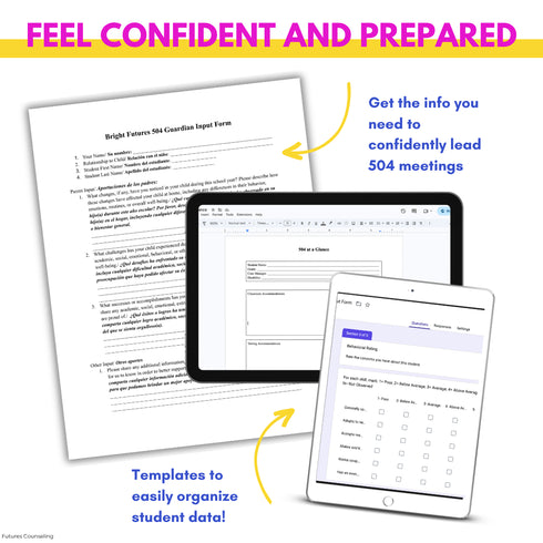 504 Case Manager Toolkit 504 at a Glance + Accommodation Tracker for High School