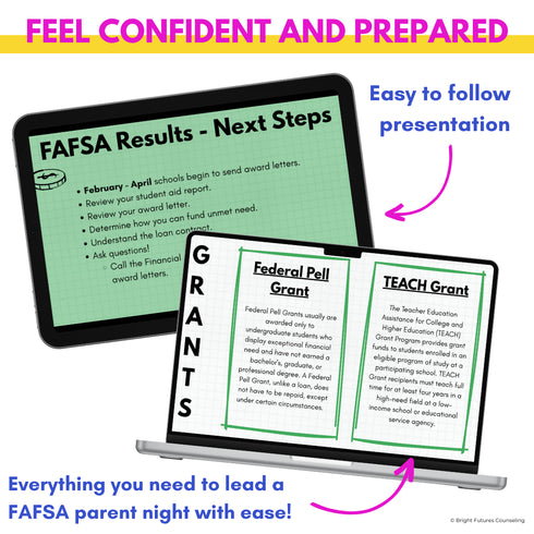 FAFSA & Financial Aid Parent Night Presentation for High School Counseling