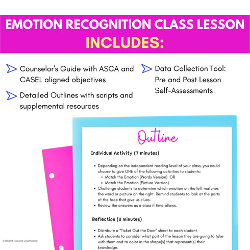 Emotion Identification Feelings Recognition Kindergarten Social Emotional Lesson