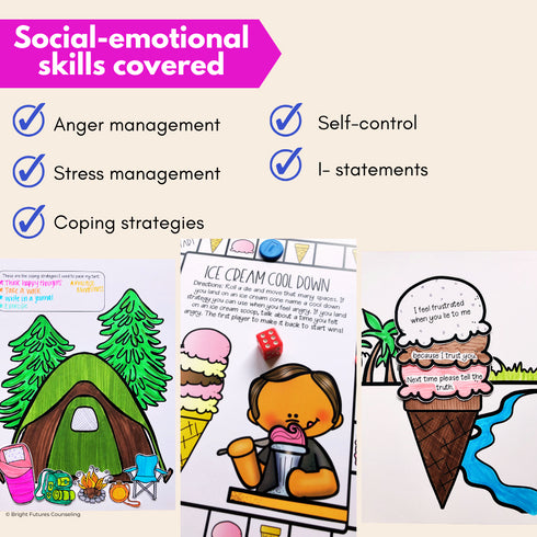 Countdown to Spring Break, School Counseling Spring Activity Pack