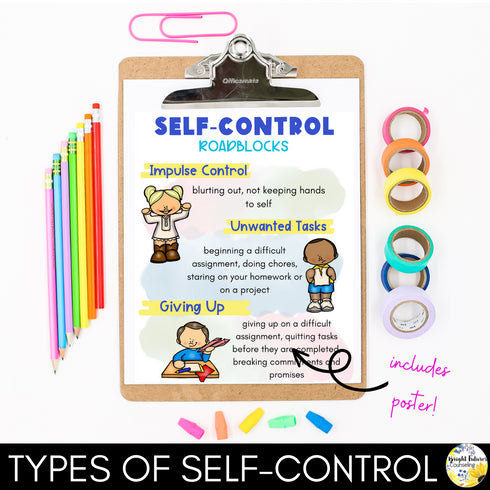 Self-Control Coping Skills Activities for Elementary