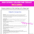College fair scavenger hunt worksheet with questions to ask college representatives