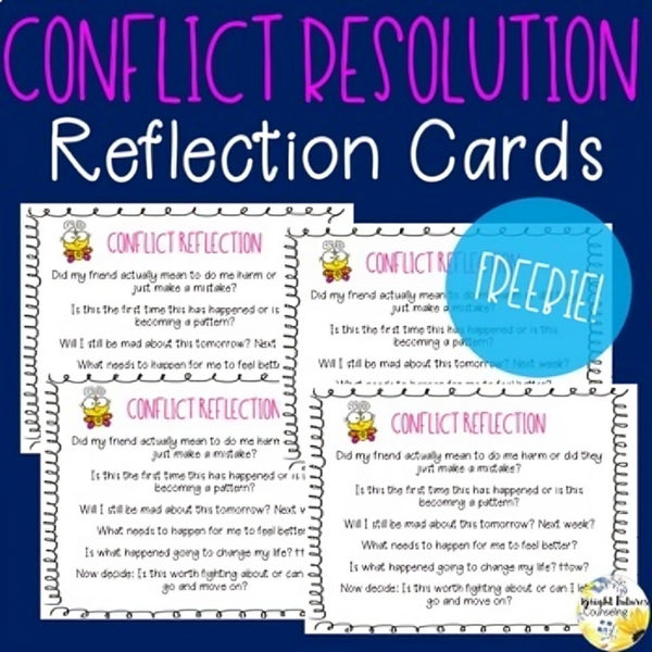 Conflict Resolution - Conflict Reflection Cards