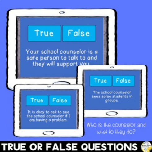 Meet the Counselor Game Show BOOM CARDS - Digital School Counseling Game