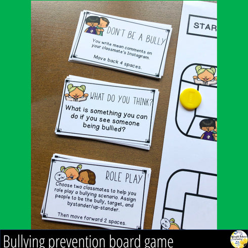 Bullying Prevention Board Game - School Counseling Game with Digital Version