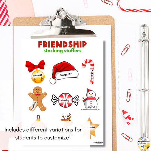Christmas & Holiday Friendship Activities - Holiday Games & SEL Friendship Craft