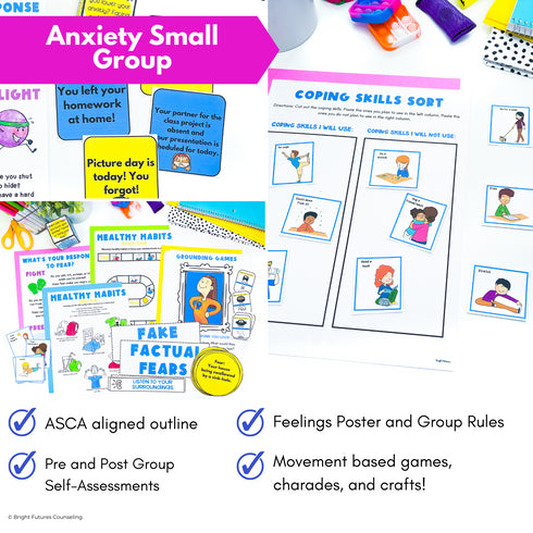 Anxiety 3 Tier Curriculum-Comprehensive Research-Based School Counseling Program
