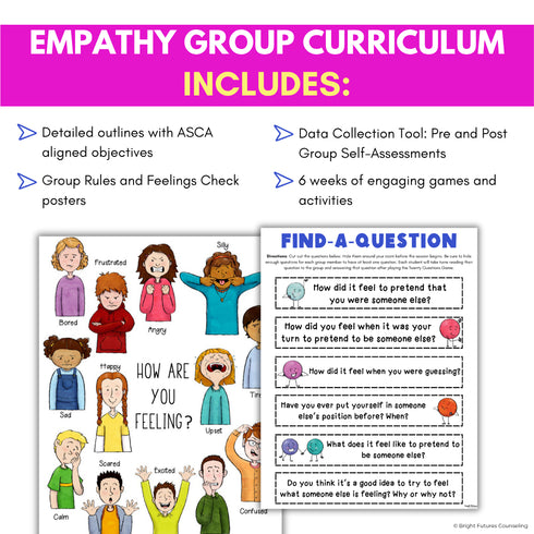 Empathy School Counseling Group - Empathy Activities for Small Group Counseling