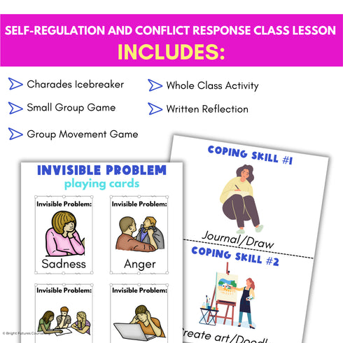 Self-Regulation and Conflict Response Lesson for Middle School Counseling & SEL