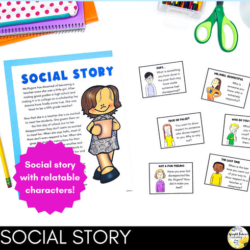 Respect Lesson for Elementary School Social Emotional Learning and Counseling