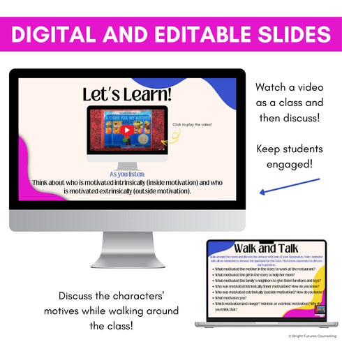 Intrinsic Motivation Counseling Lesson- Activities to Teach Intrinsic Motivation