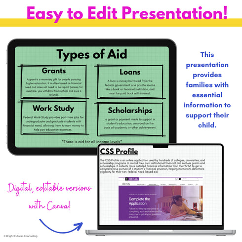 FAFSA & Financial Aid Parent Night Presentation for High School Counseling