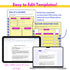 Editable 504 templates in Canva and Google with teacher signature page