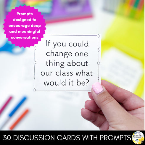 Morning Meeting Discussion Cards