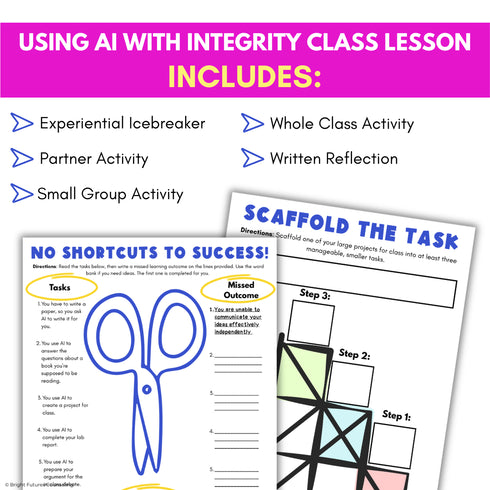 50% OFF for 48 HRS Using AI with Integrity - AI Ethics and Responsible AI Use Middle School Lesson