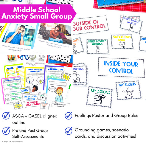 Anxiety 3 Tier Curriculum-Comprehensive Research-Based School Counseling Program