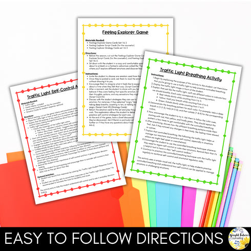 Self-Control Coping Skills Activities for Primary