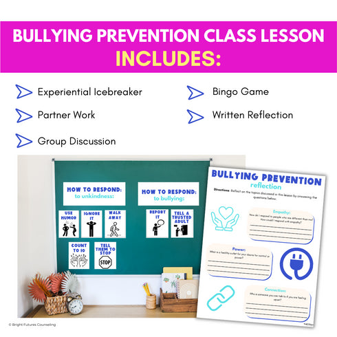 Bullying Prevention Lesson for Middle School Counseling