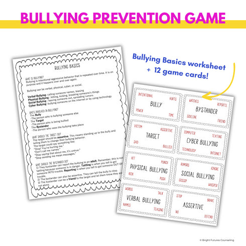 Bullying Prevention Game - Salad Bowl Charades School Counseling Game
