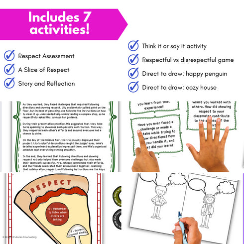 Following Directions & Respect Activities - Engaging Activities to Teach Respect