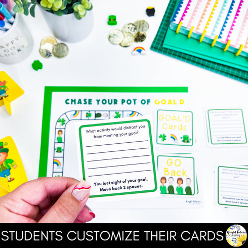 St. Patrick's Day Goal Setting Board Game - School Counseling Game