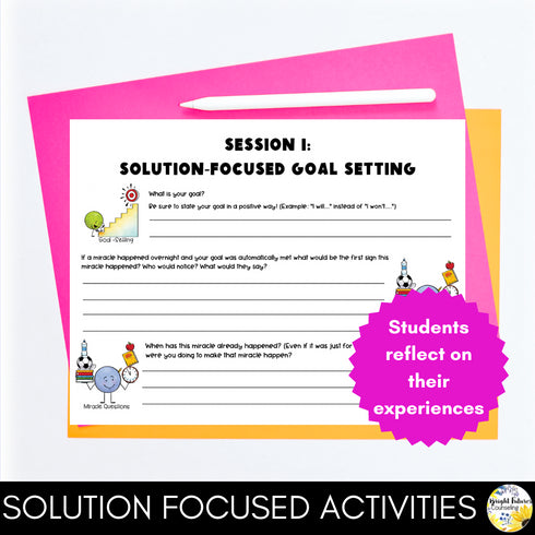 Solution Focused Counseling Individual Curriculum + Data Tracking Tools