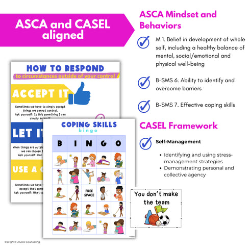 Circle of Control School Counseling Group -Anxiety Circle of Control Activities