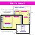 504 at a glance template with classroom and testing accommodations