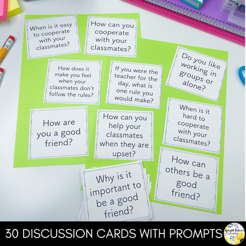 Morning Meeting Discussion Cards