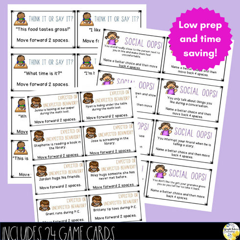 Social Skills Board Game with Digital Version