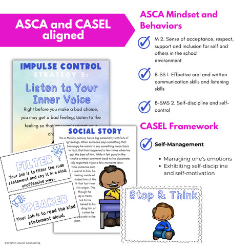 Impulse Control Counseling Group - Self-Control & Impulse Control Activities
