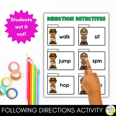 Following Directions Activities for Primary Grades: Activities to Teach Respect