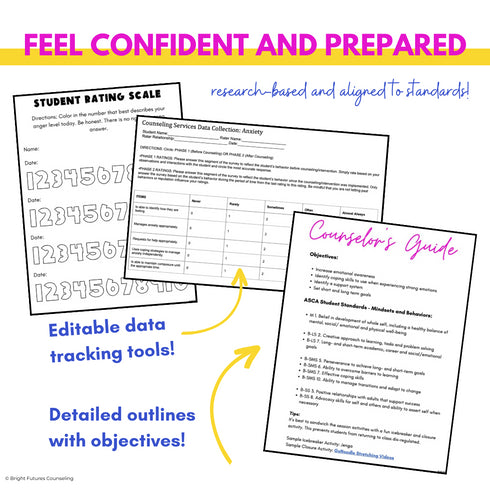 Individual Counseling Curriculum Bundle - Five Individual Counseling Topics