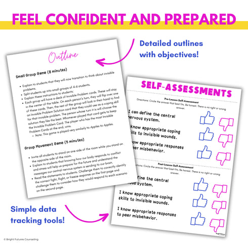 Self-Regulation and Conflict Response Lesson for Middle School Counseling & SEL