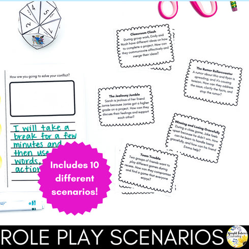 Conflict Resolution Activities - Elementary Conflict Resolution Situation Cards